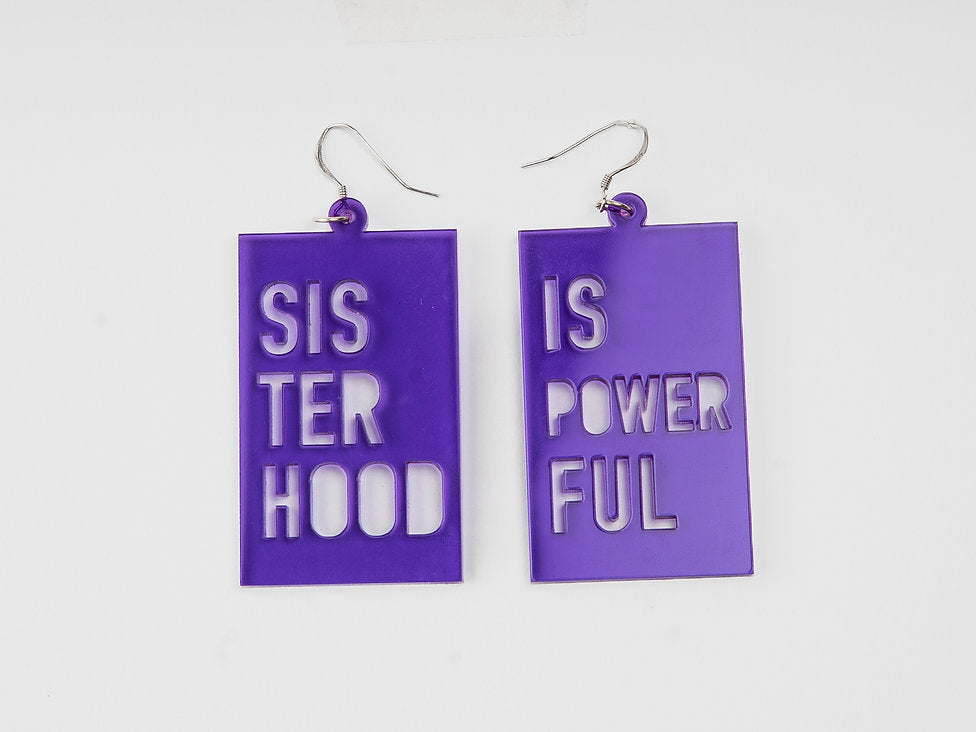 Boucles d’oreille SISTERHOOD IS POWERFUL