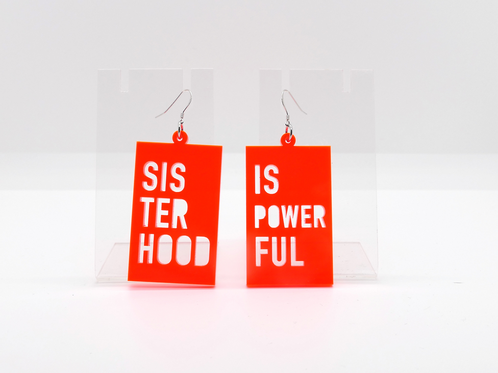 Boucles d’oreille SISTERHOOD IS POWERFUL