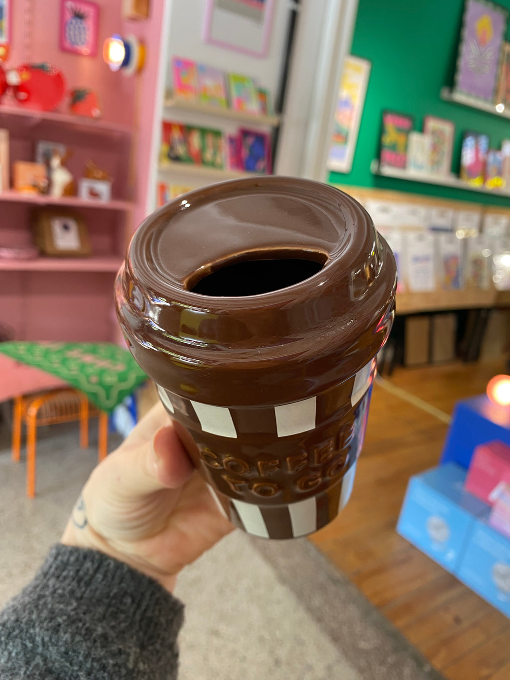 Vase coffee to go
