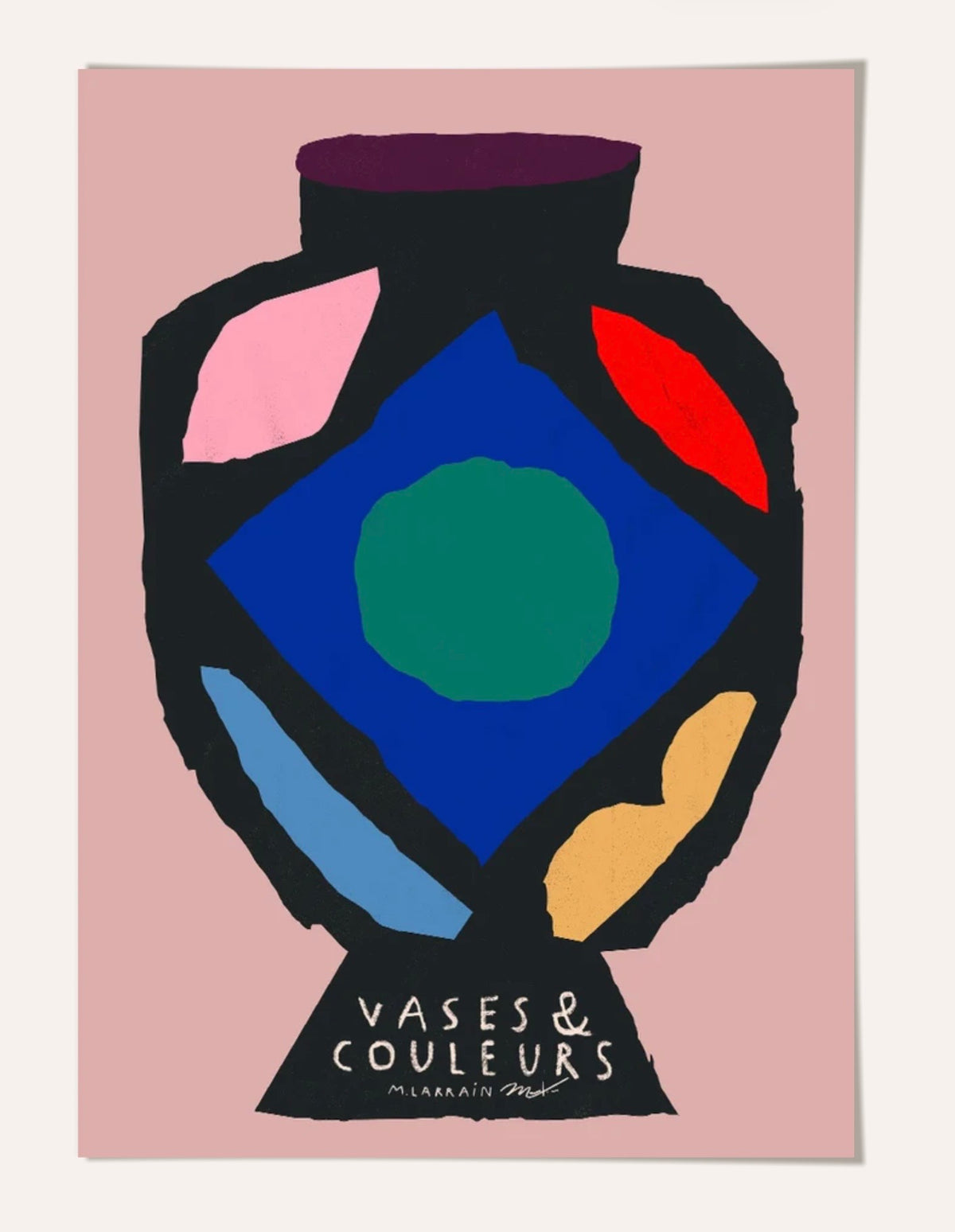 Affiche vase et couleurs V