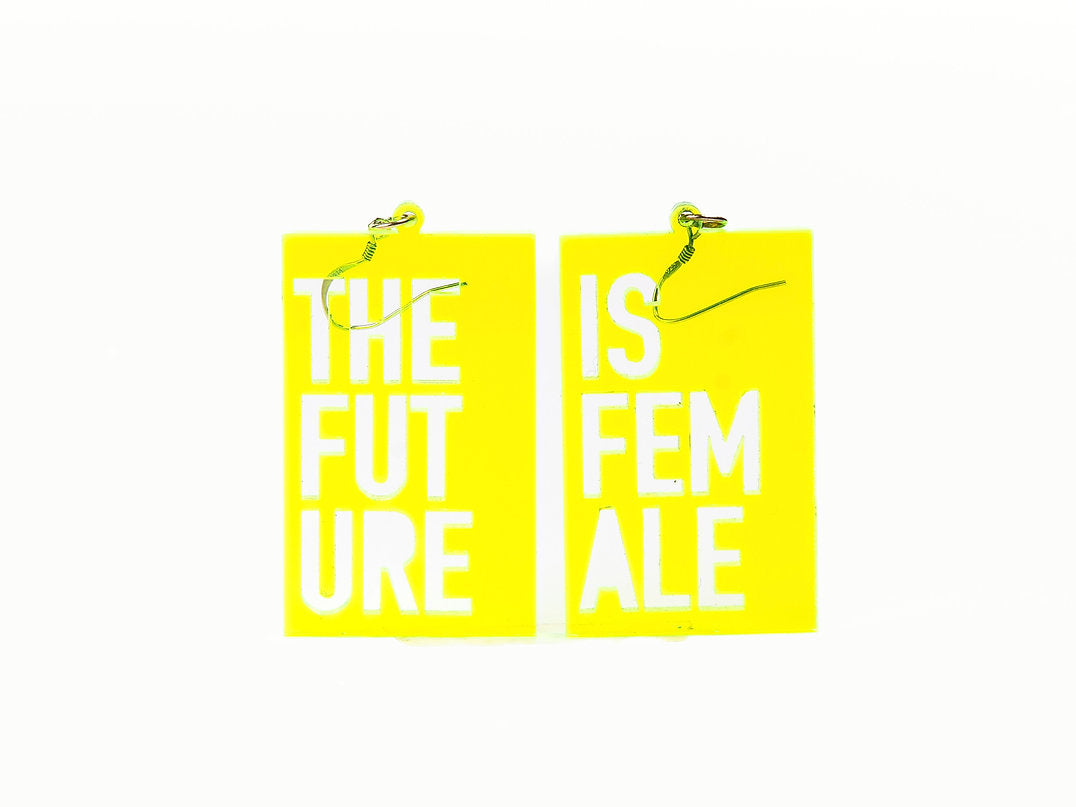 Boucles d’oreille the future is female