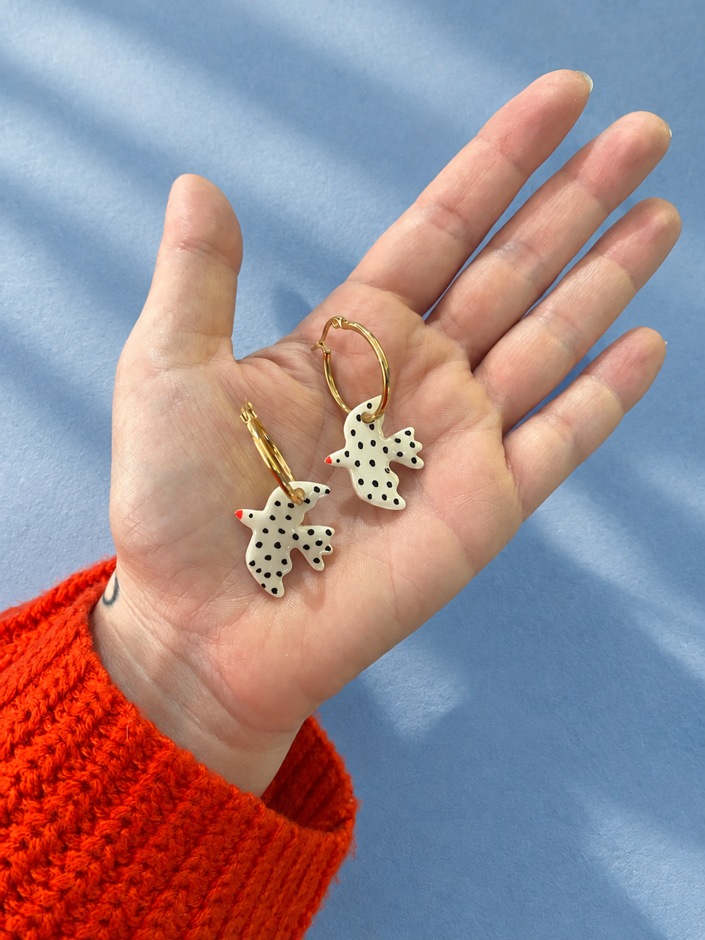 Boucles d’oreille birdy dots