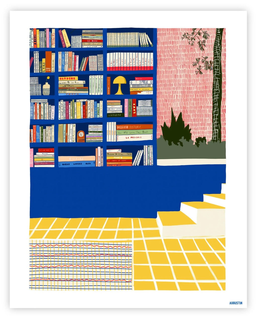 Affiche bibliothèque AUGUSTIN