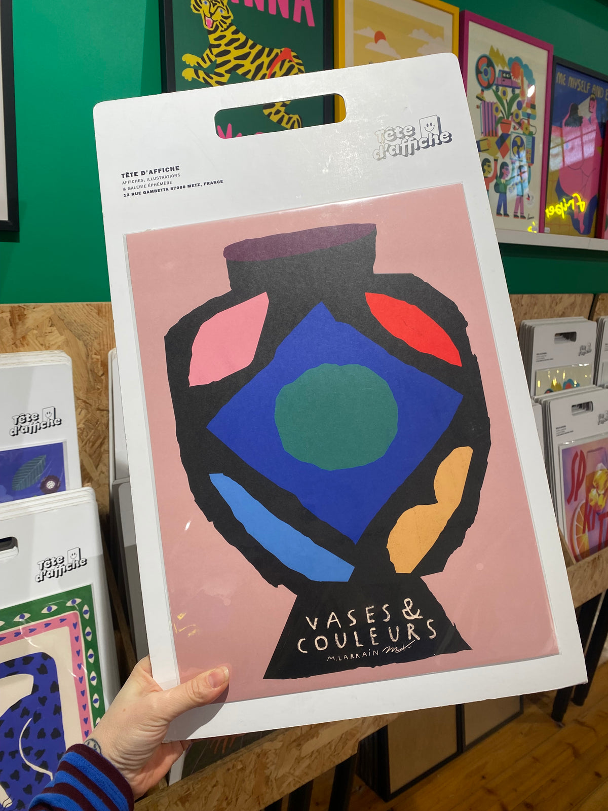 Affiche vase et couleurs V