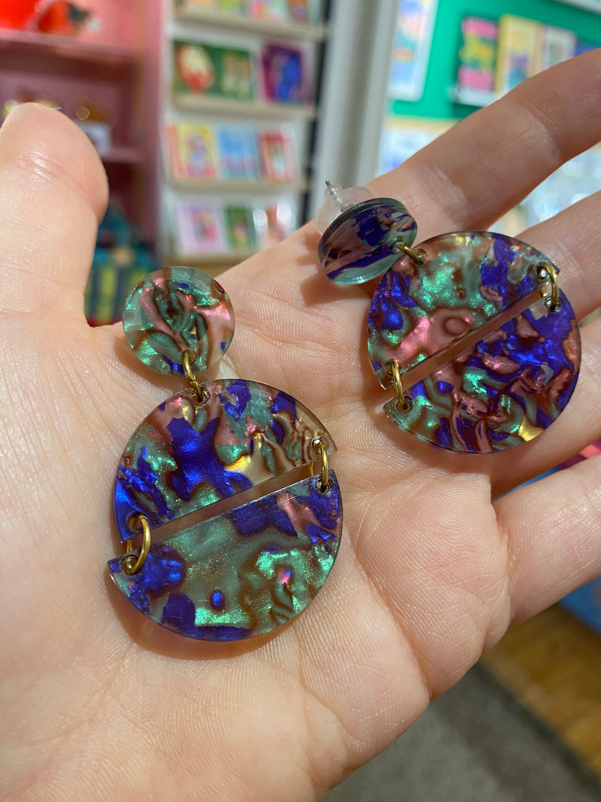 Boucles d’oreille lagon
