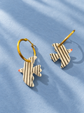 Boucles d’oreille birdy stripes