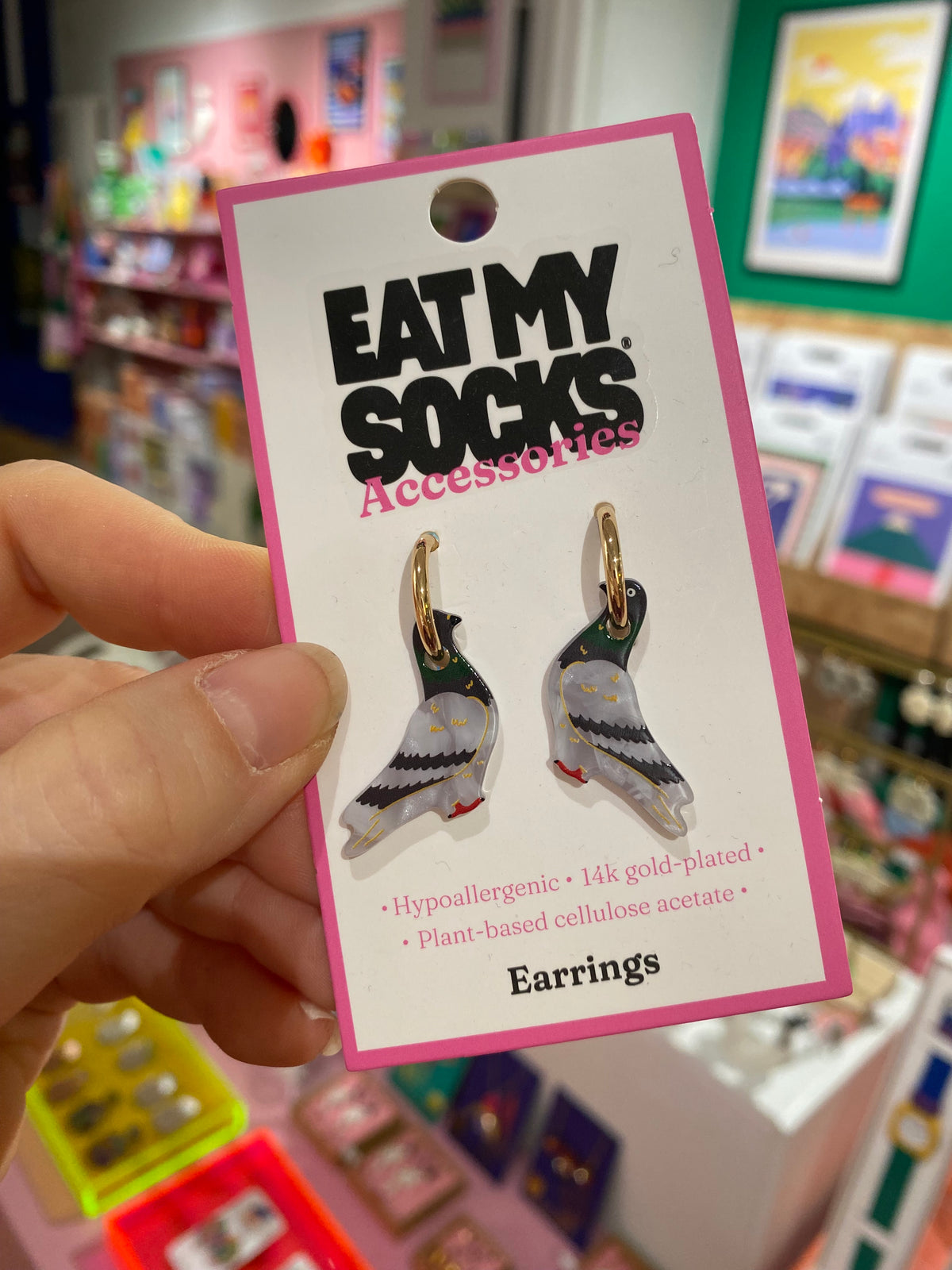 Boucles d’oreille pigeon