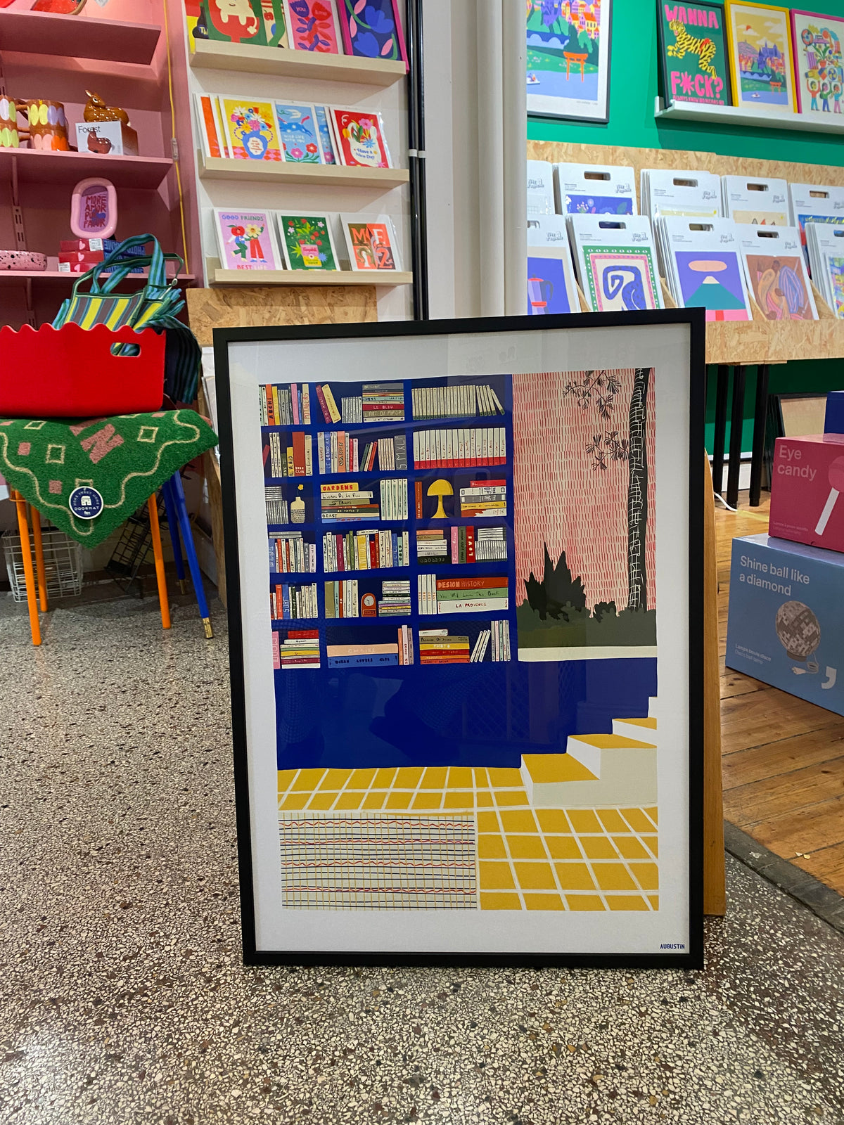 Affiche bibliothèque AUGUSTIN