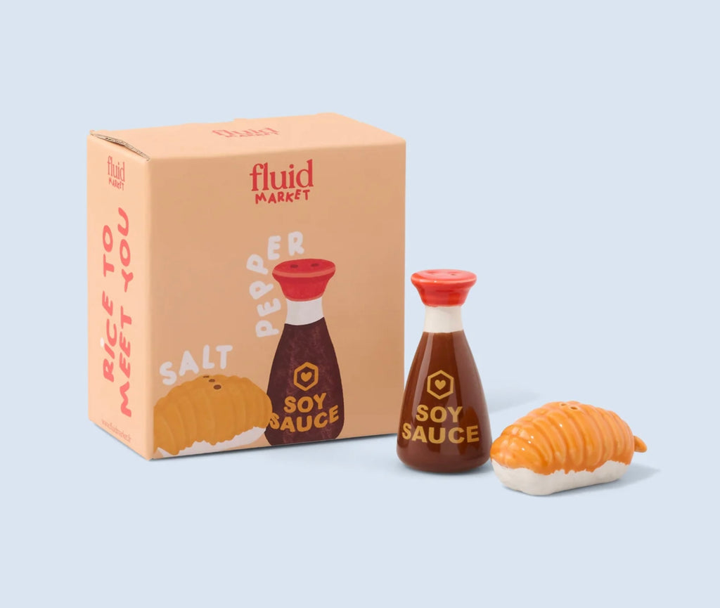 Duo sel poivre sauce soja et sushis Fluid Market