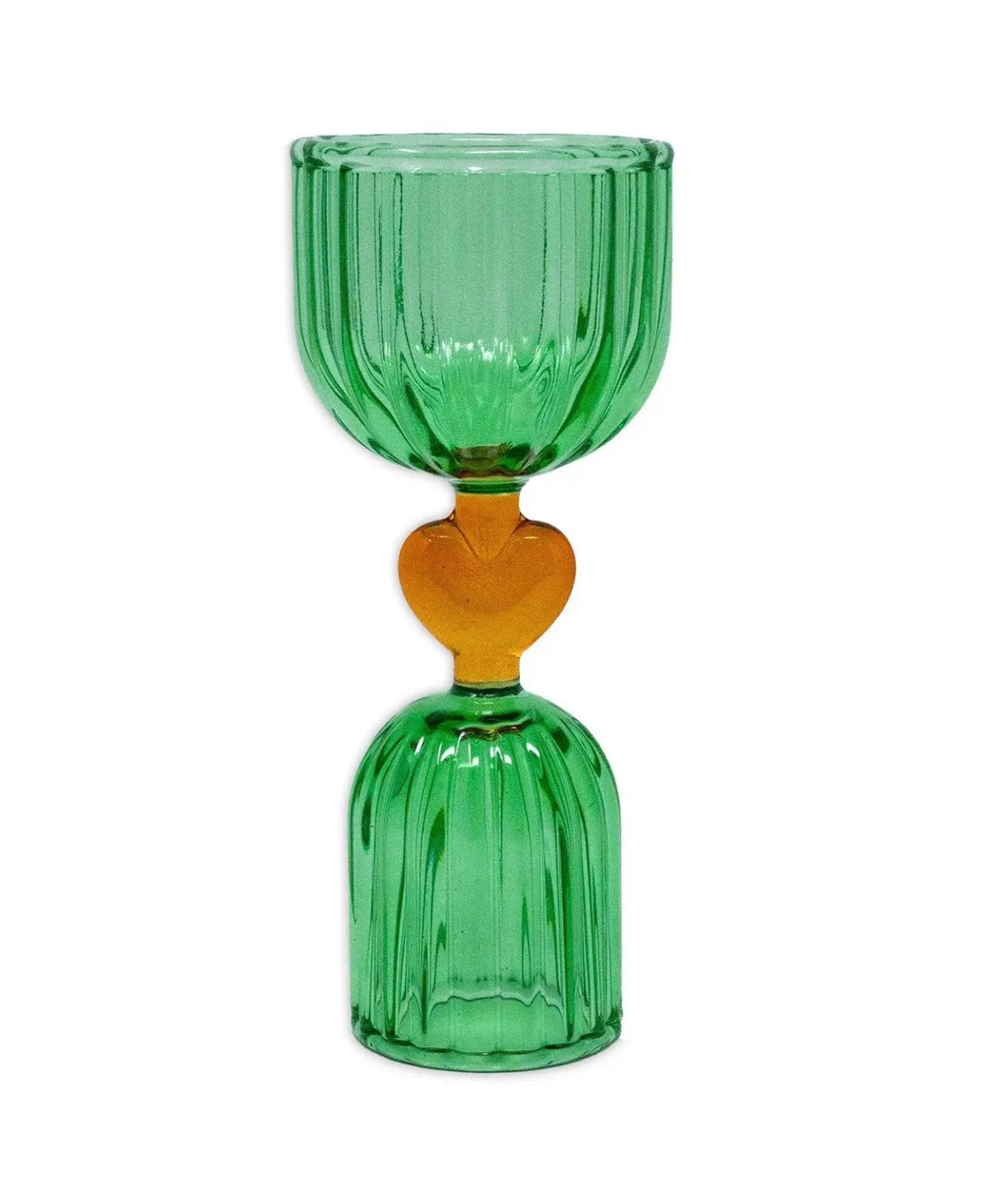 Verre à liqueur vert double dose