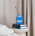 Vase en bois MILIN bleu