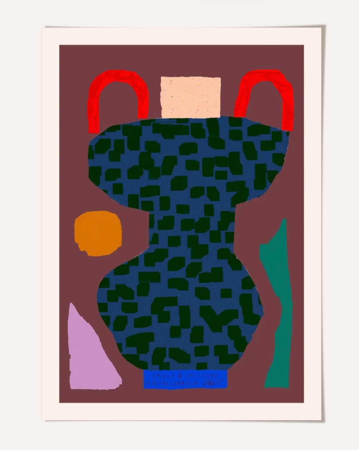 Affiche vase et couleurs