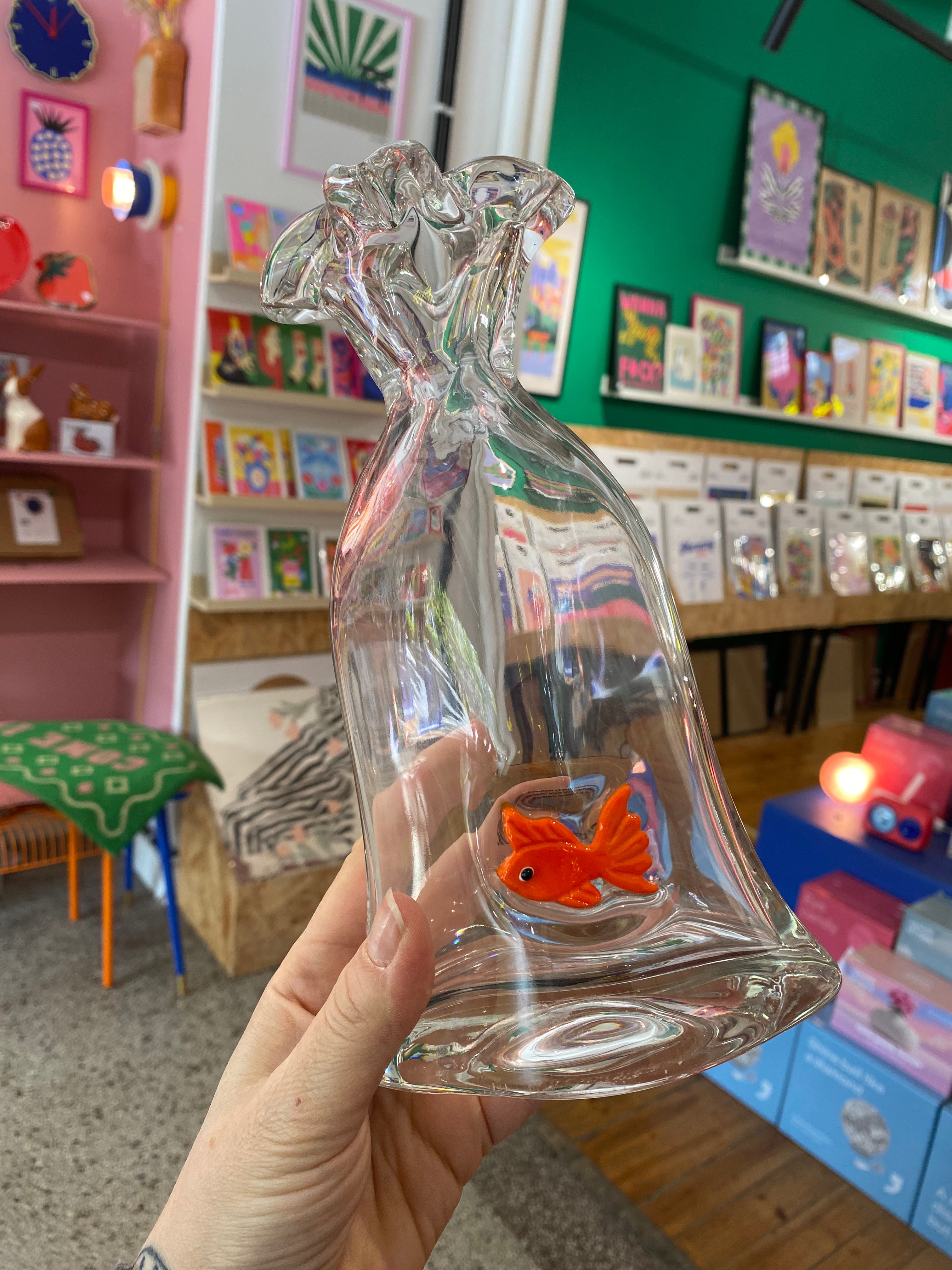 Vase poisson rouge