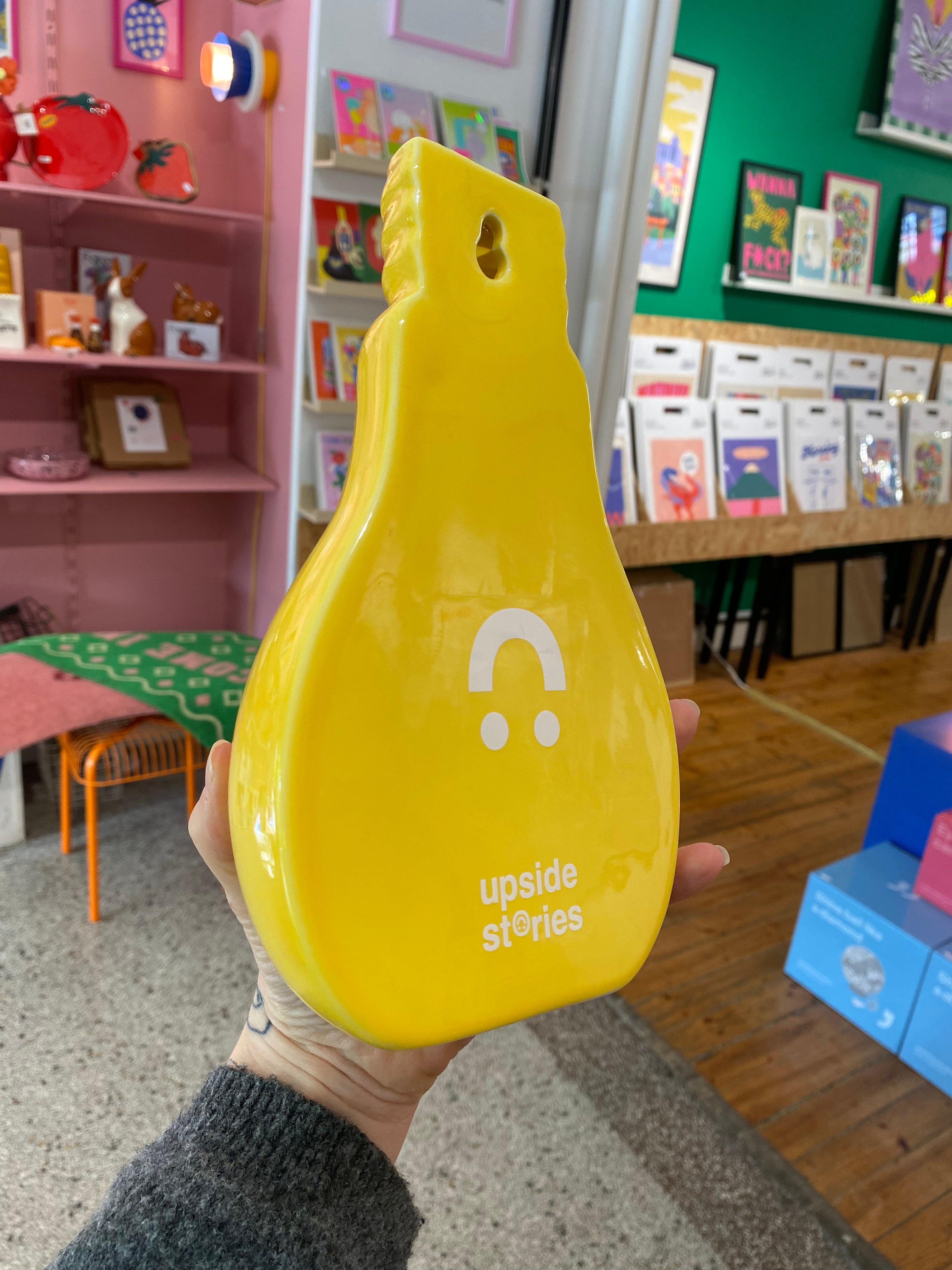 Vase ampoule jaune