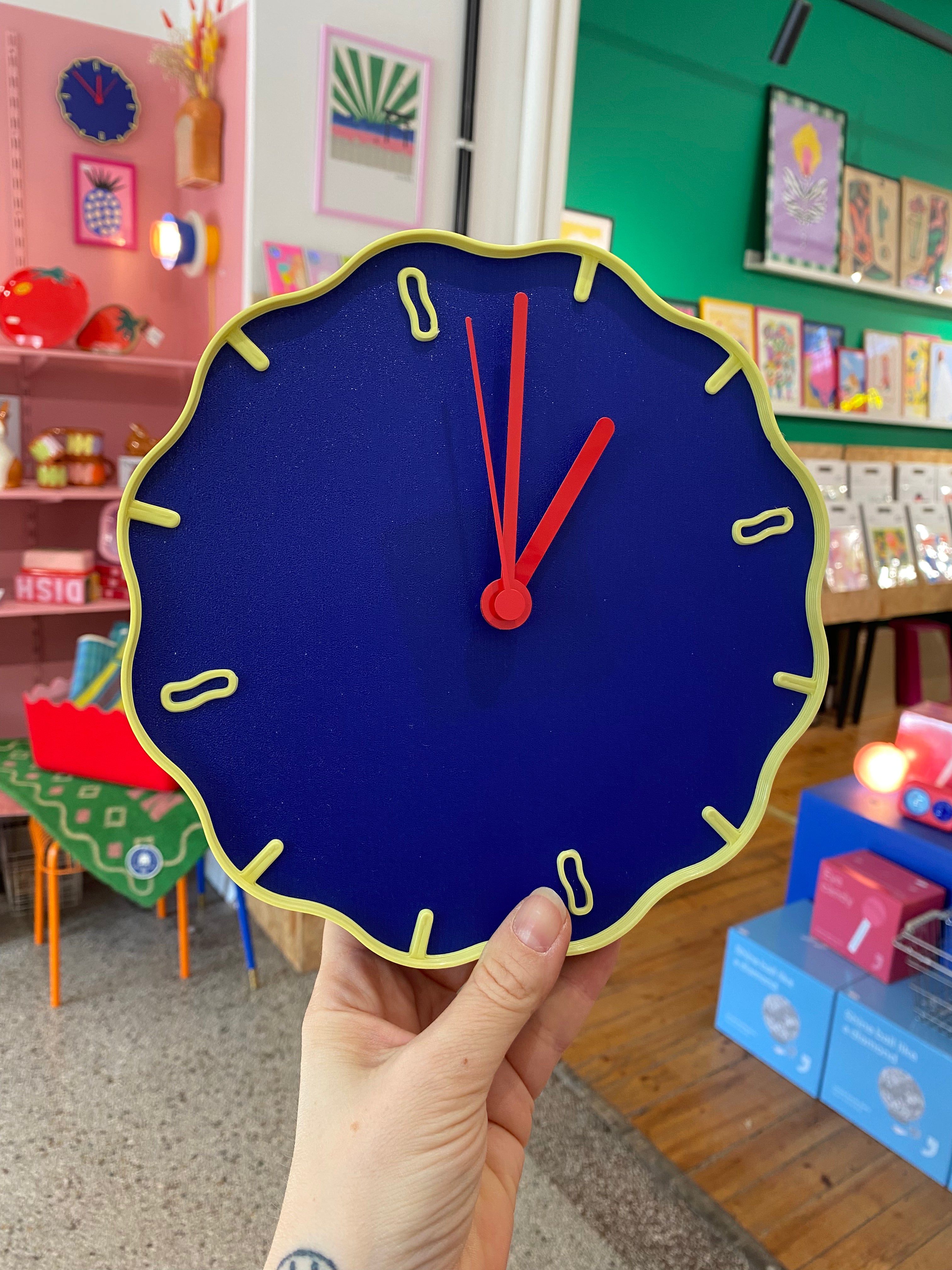 Horloge Warren & Laetitia bleu