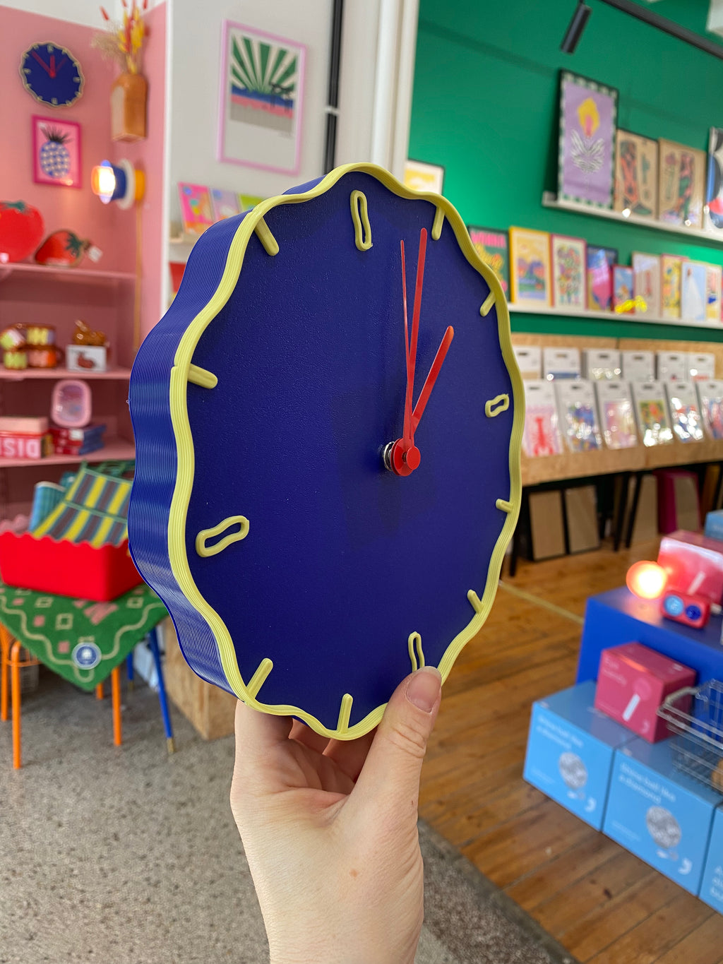 Horloge Warren & Laetitia bleu