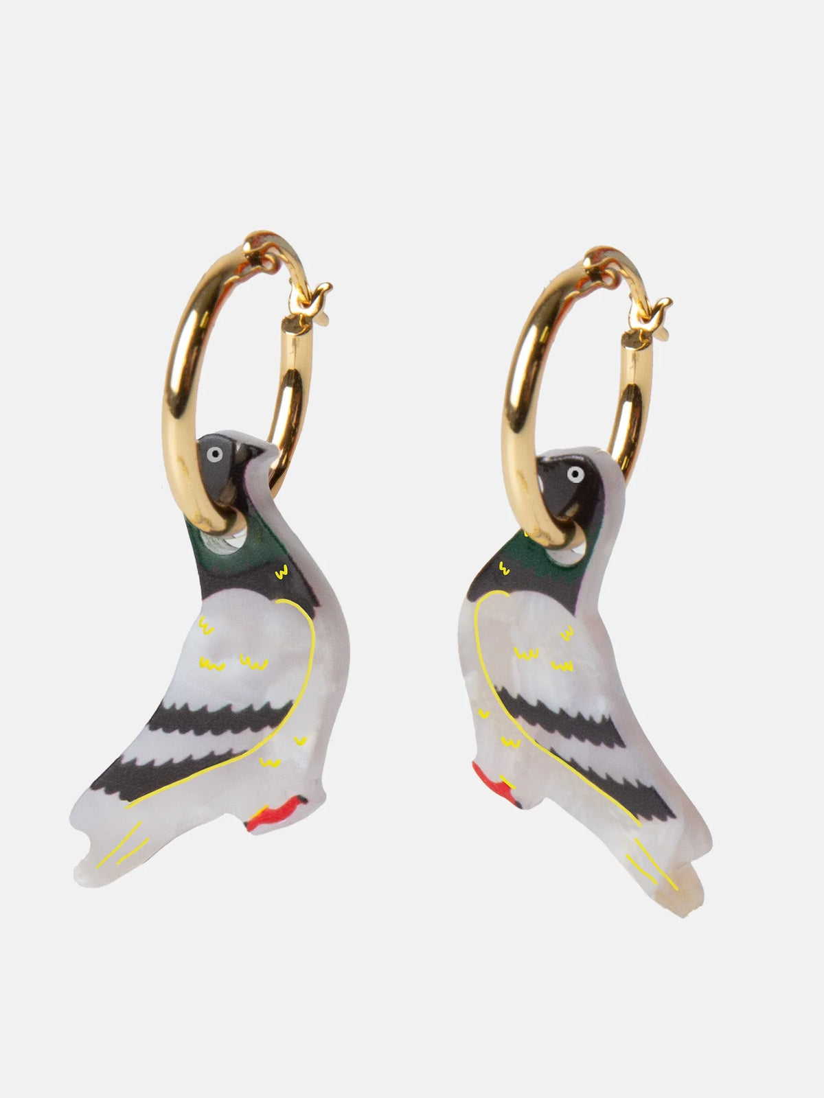 Boucles d’oreille pigeon