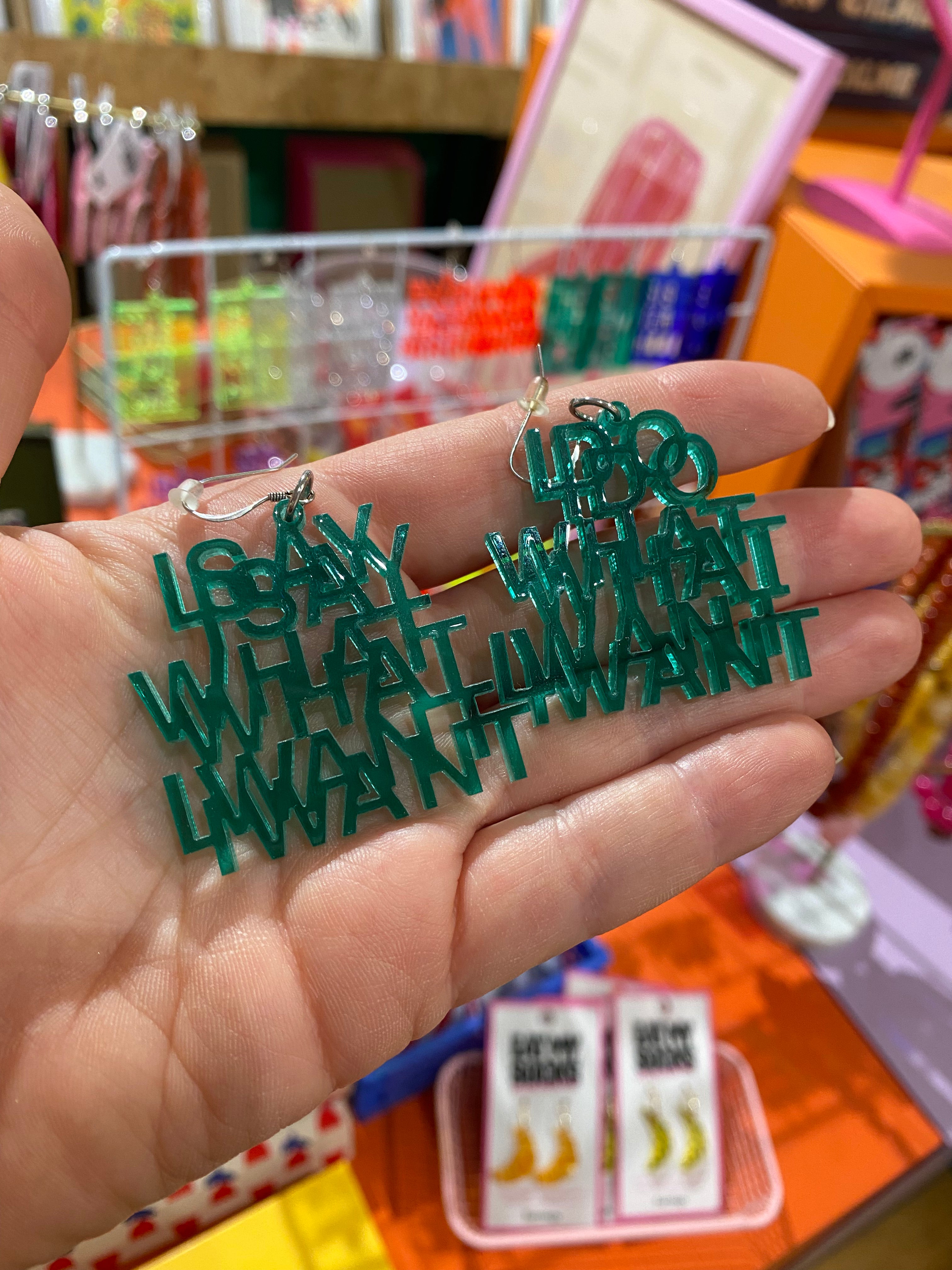 Boucles d’oreille I DO WHAT I WANT I SAY WHAT I WANT