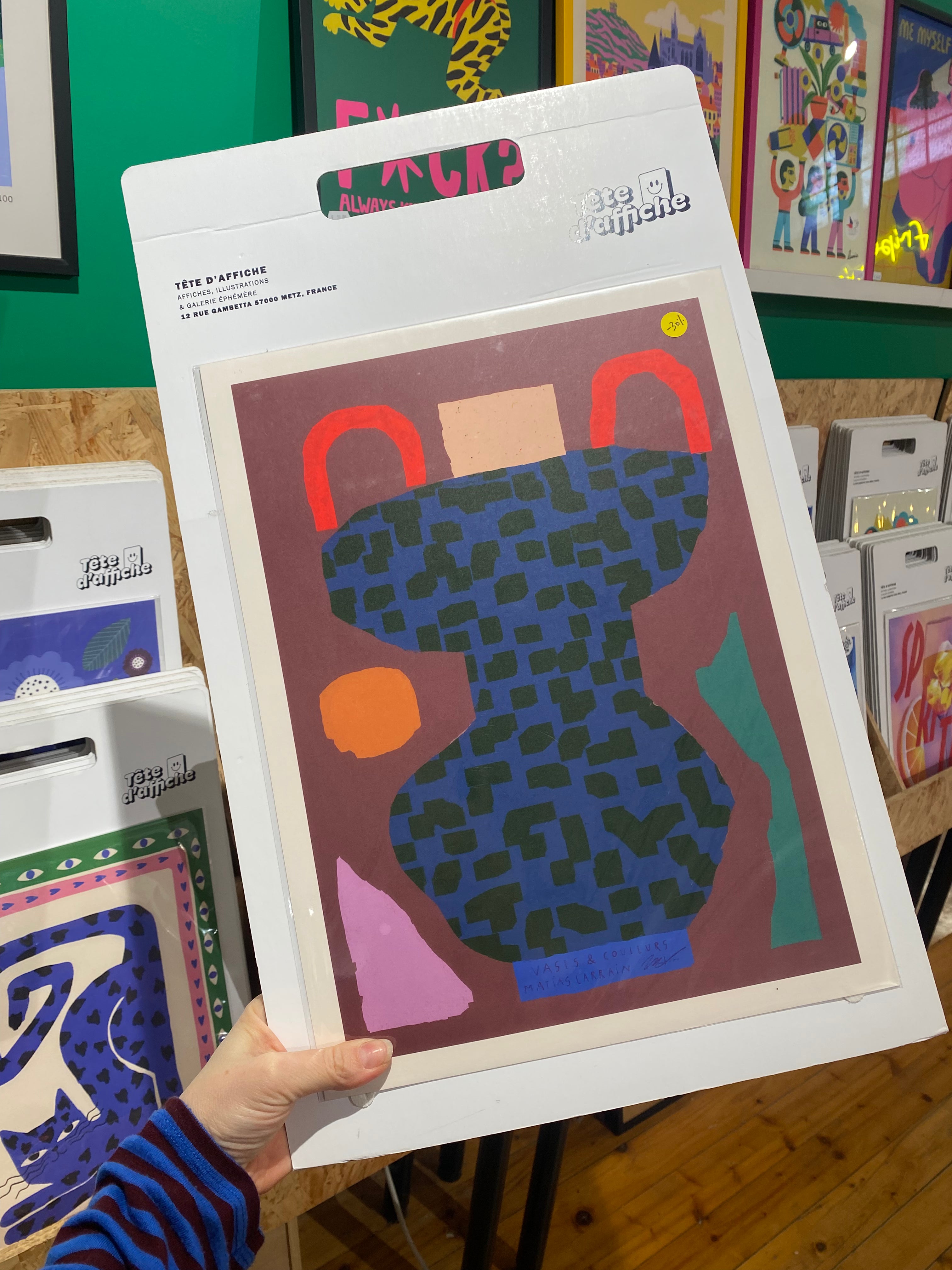 Affiche vase et couleurs