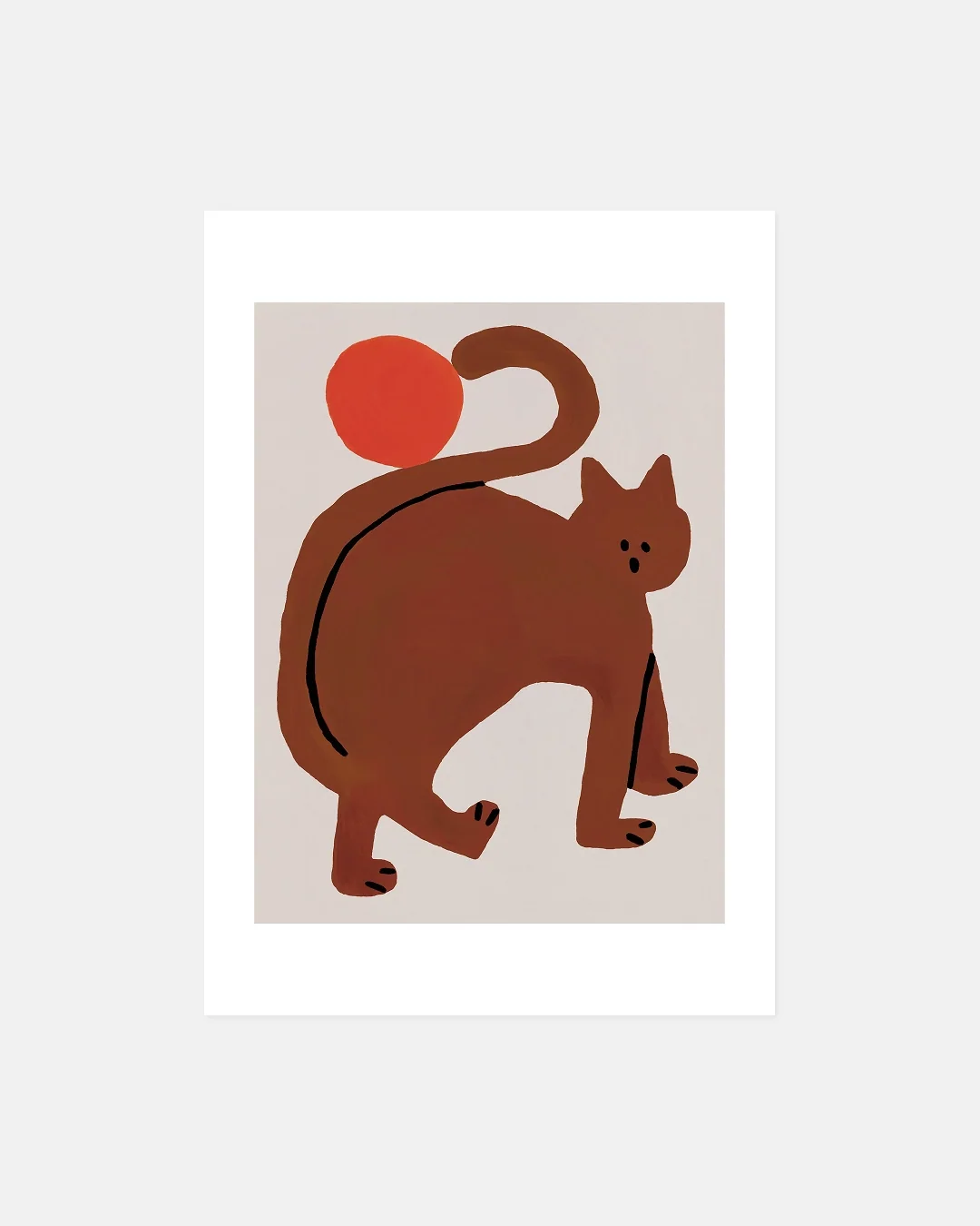 Affiche cat and sun