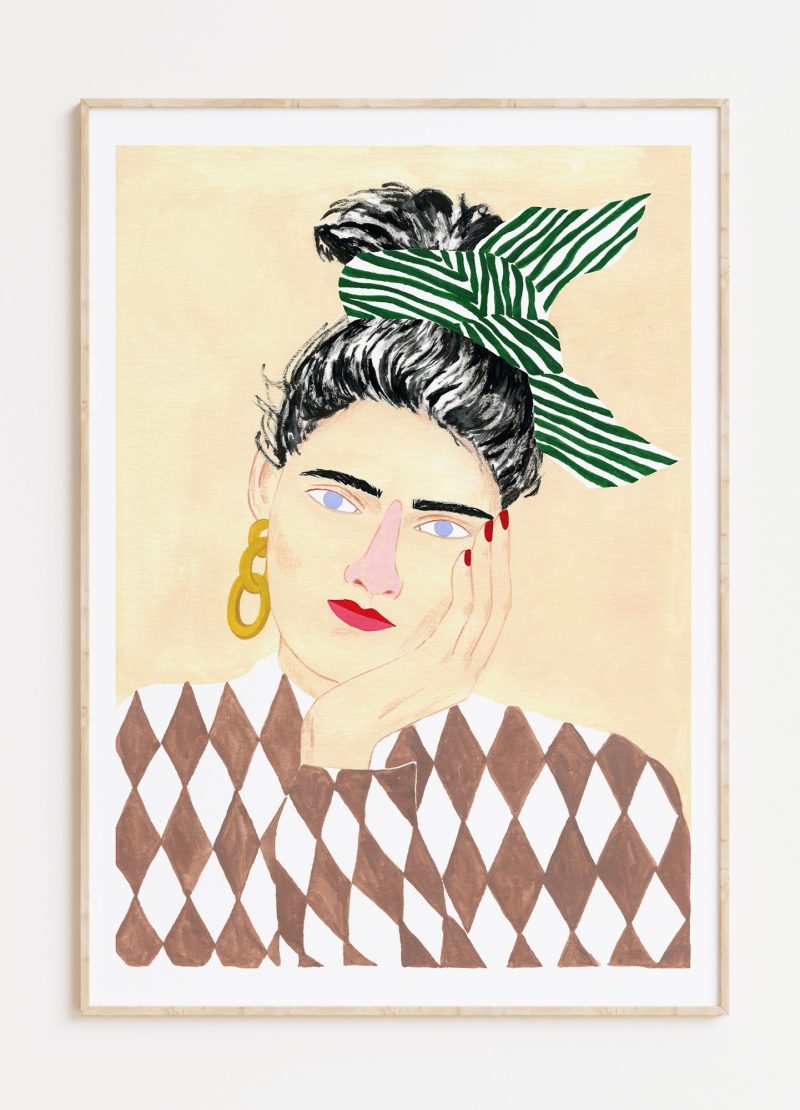 Affiche blue eyed woman